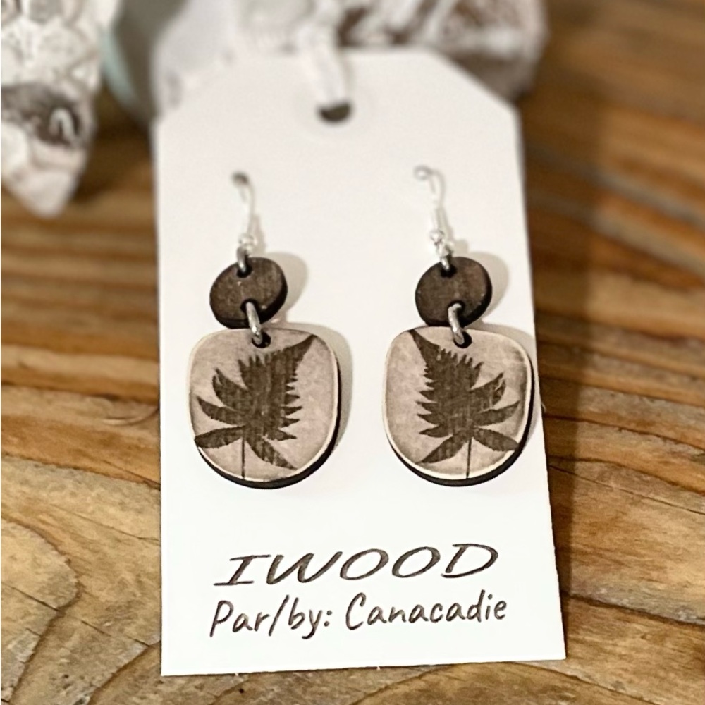 New!!! Handmade wood earrings